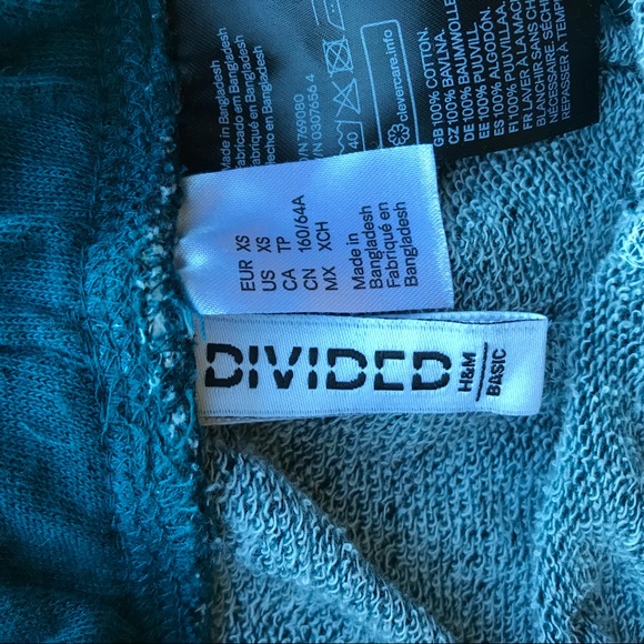 H&M - teal comfy shorts - Picture 5 of 5